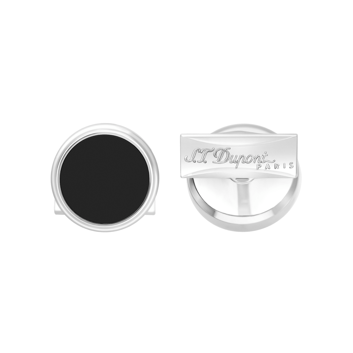 Cromo Accessoires_QTF collection_cufflinks color_silver 1 - S.T. Dupont Italy&Spain
