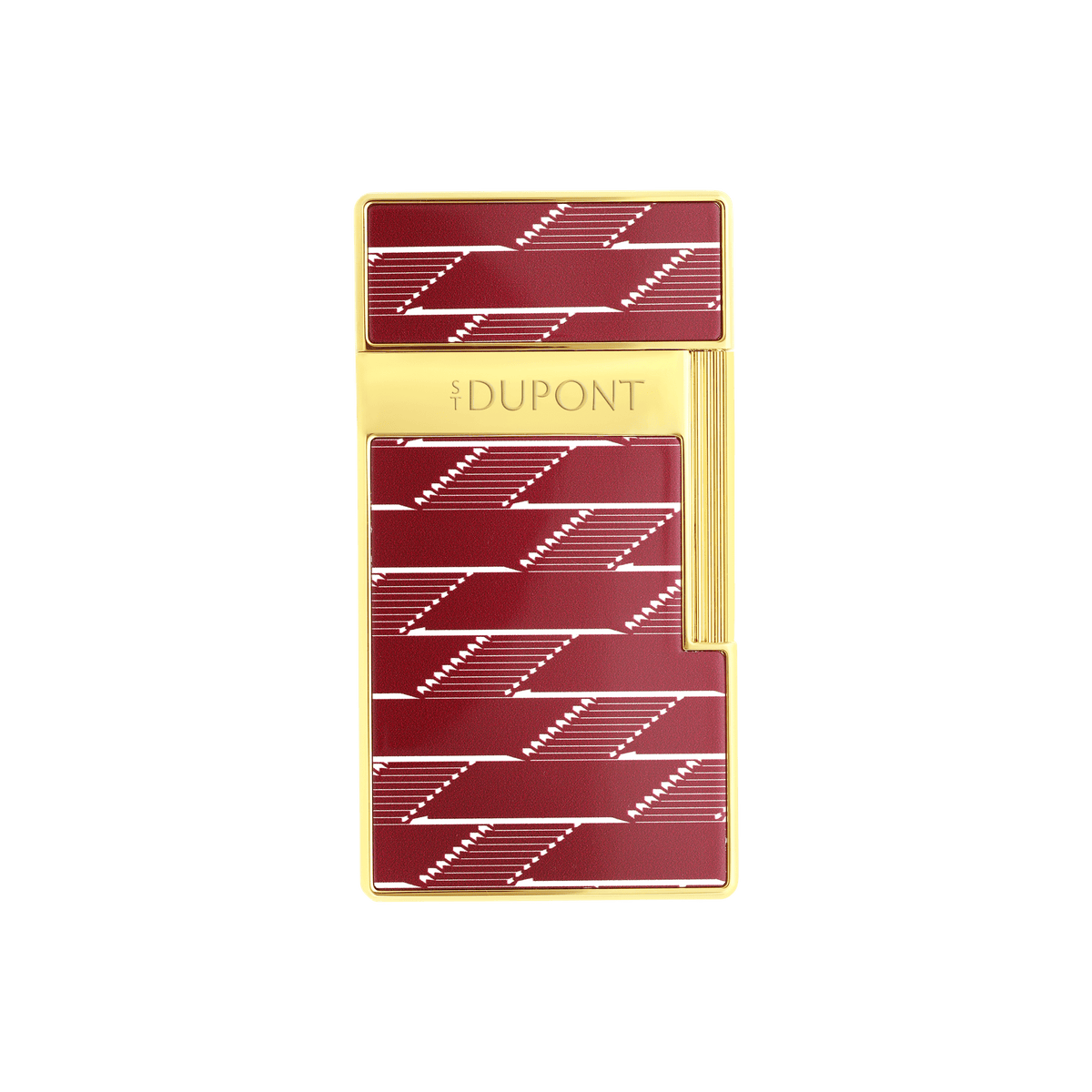 Accendino laccato art - of - fire Collection_Monogram color_burgundy 1 - S.T. Dupont Italy&Spain