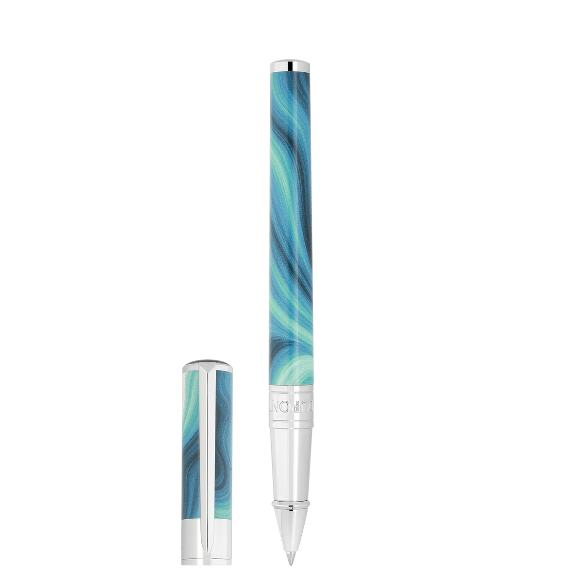Penna roller badge_customizable collection_d - initial color_blue 3 - S.T. Dupont Italy&Spain