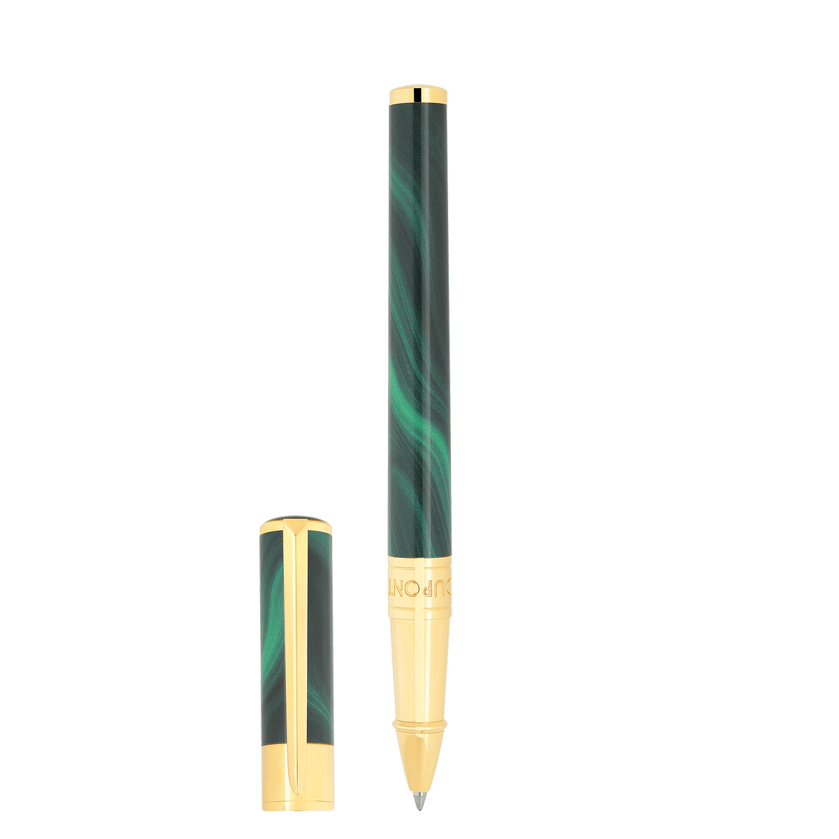 Penna roller badge_customizable collection_d - initial color_green 3 - S.T. Dupont Italy&Spain