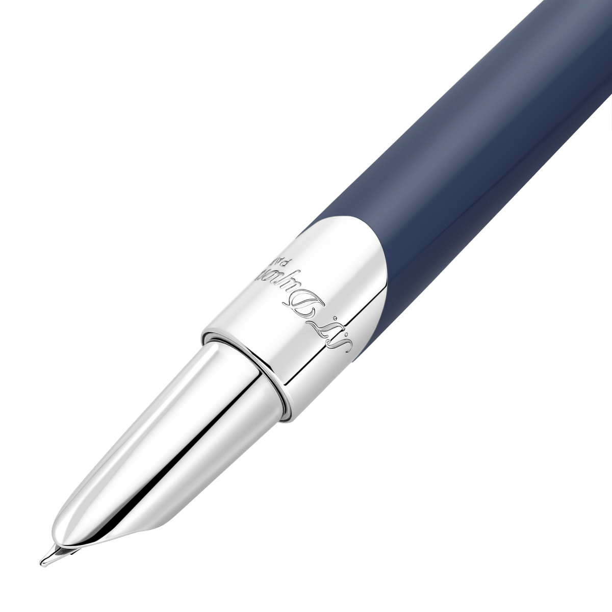 Penna piuma collection_defi color_dark - blue finition_ palladium 2 - S.T. Dupont Italy&Spain
