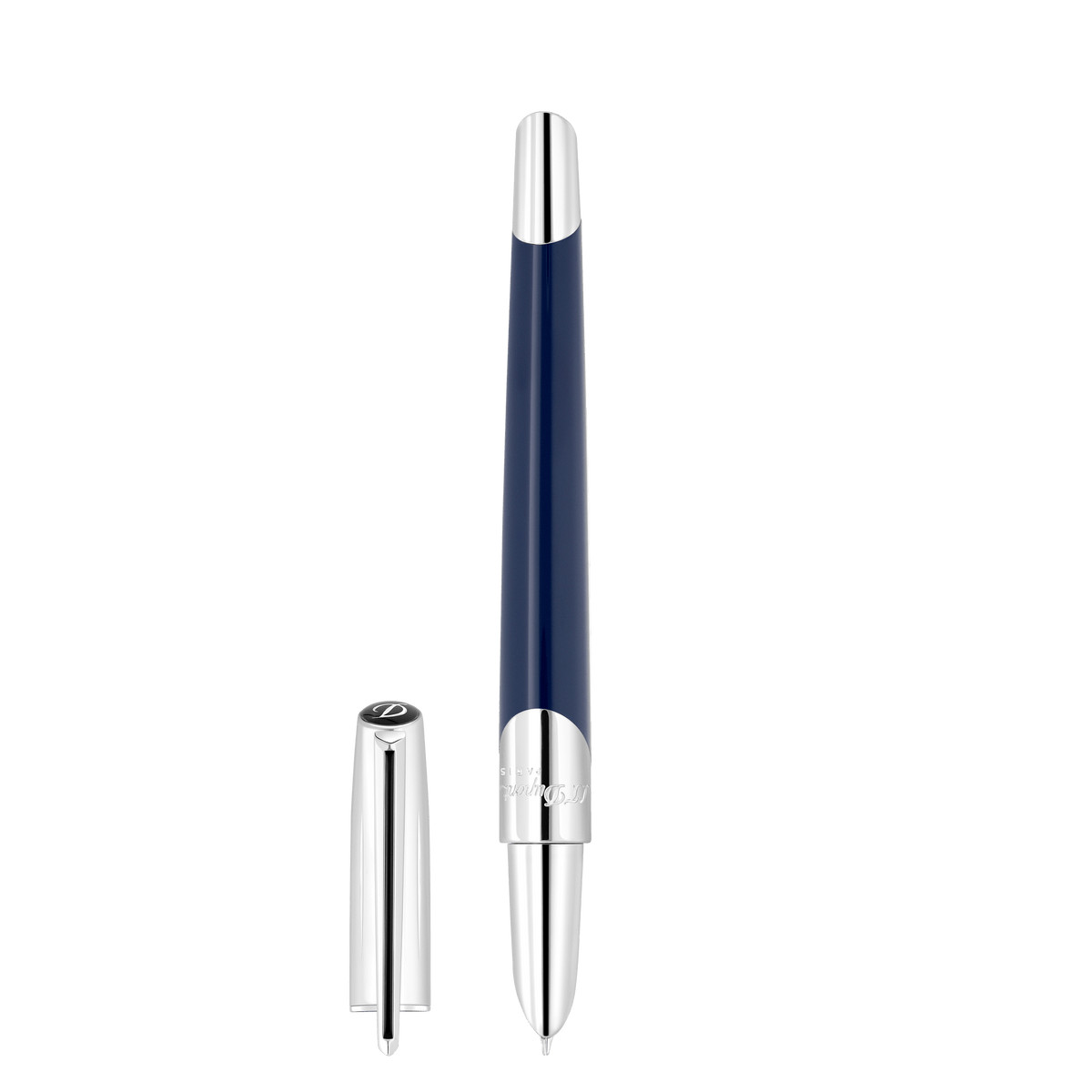 Penna piuma collection_defi color_dark - blue finition_ palladium 1 - S.T. Dupont Italy&Spain