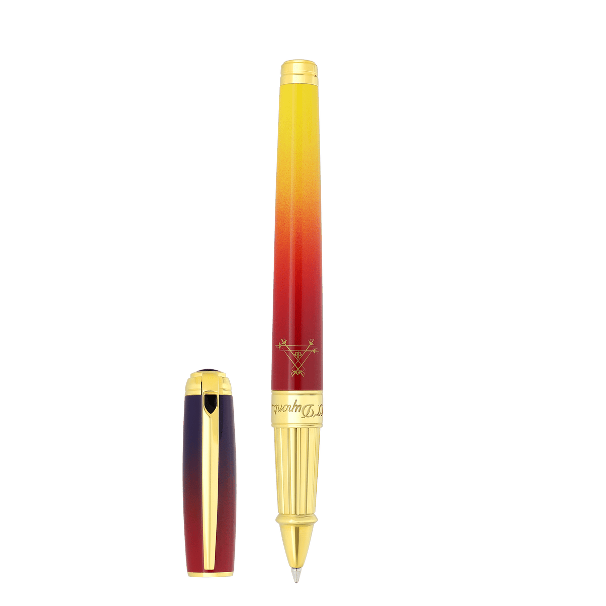 Penna roller collection_line - d color_violet finition_gold 1 - S.T. Dupont Italy&Spain