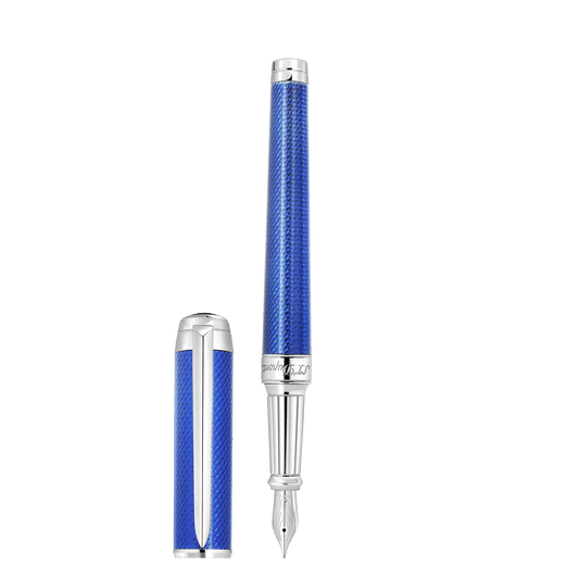 Penna piuma XL collection_eternity color_indigo - blue finition_ palladium 1 - S.T. Dupont Italy&Spain