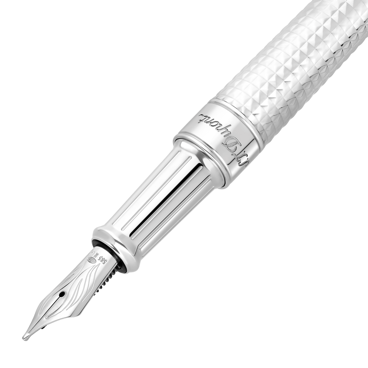 Penna piuma Medium collection_eternity collection_line - d color_silver 2 - S.T. Dupont Italy&Spain