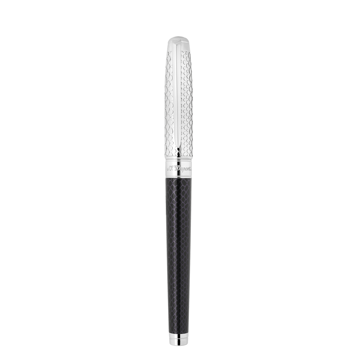 penna piuma large Collection_Snake - skin color_black finition_silver 3 - S.T. Dupont Italy&Spain