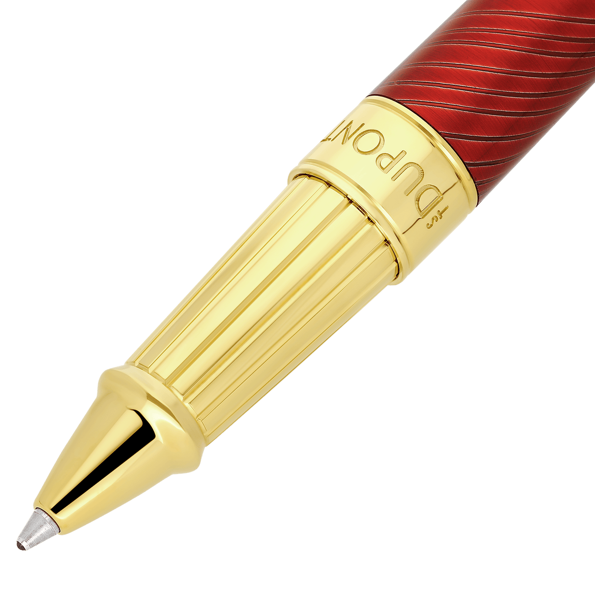 Penna roller large color_red finition_golden Limited - edition_Horsemane 2 - S.T. Dupont Italy&Spain