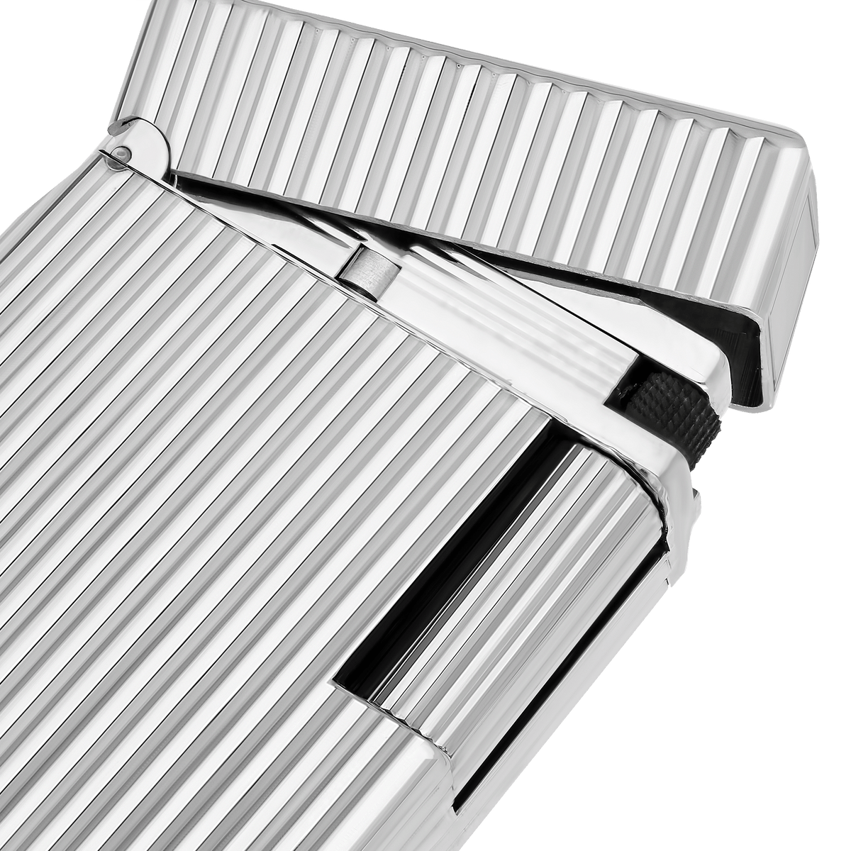 Accendino guilloché art - of - fire Collection_Ligne - 1 color_silver 2 - S.T. Dupont Italy&Spain