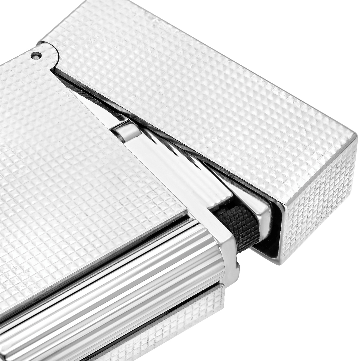 Accendino Testa Micro Diamante collection_ligne - 2 color_silver father's day 2 - S.T. Dupont Italy&Spain