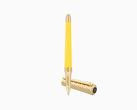 PENNA ROLLER LIBERTÉ LACCA VANIGLIA E ORO GIALLO – strumenti di